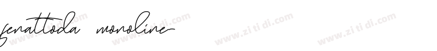 fenattoda monoline字体转换